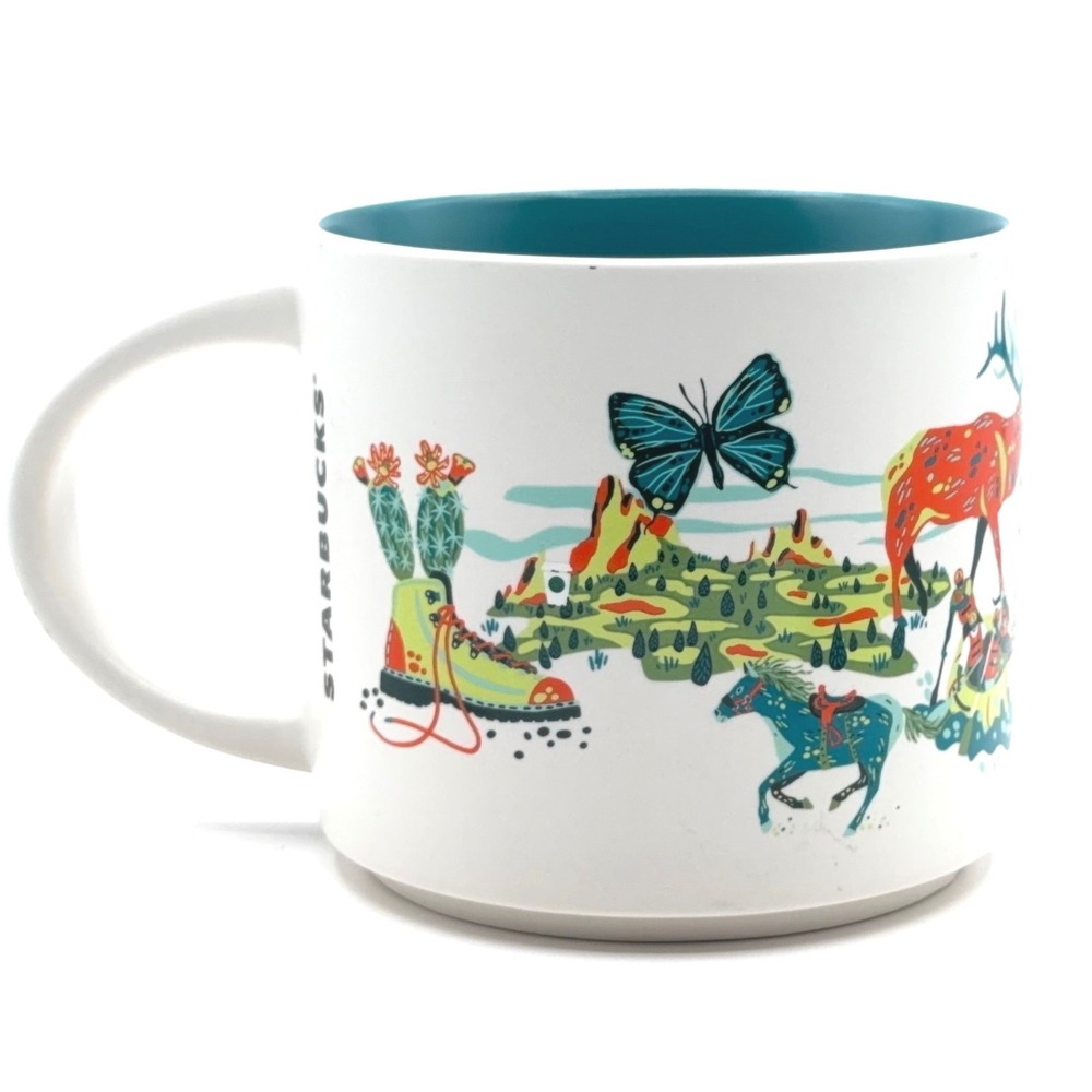 Starbucks Colorado Discovery Series 14oz Ceramic Colorful Coffee Mug Collectible